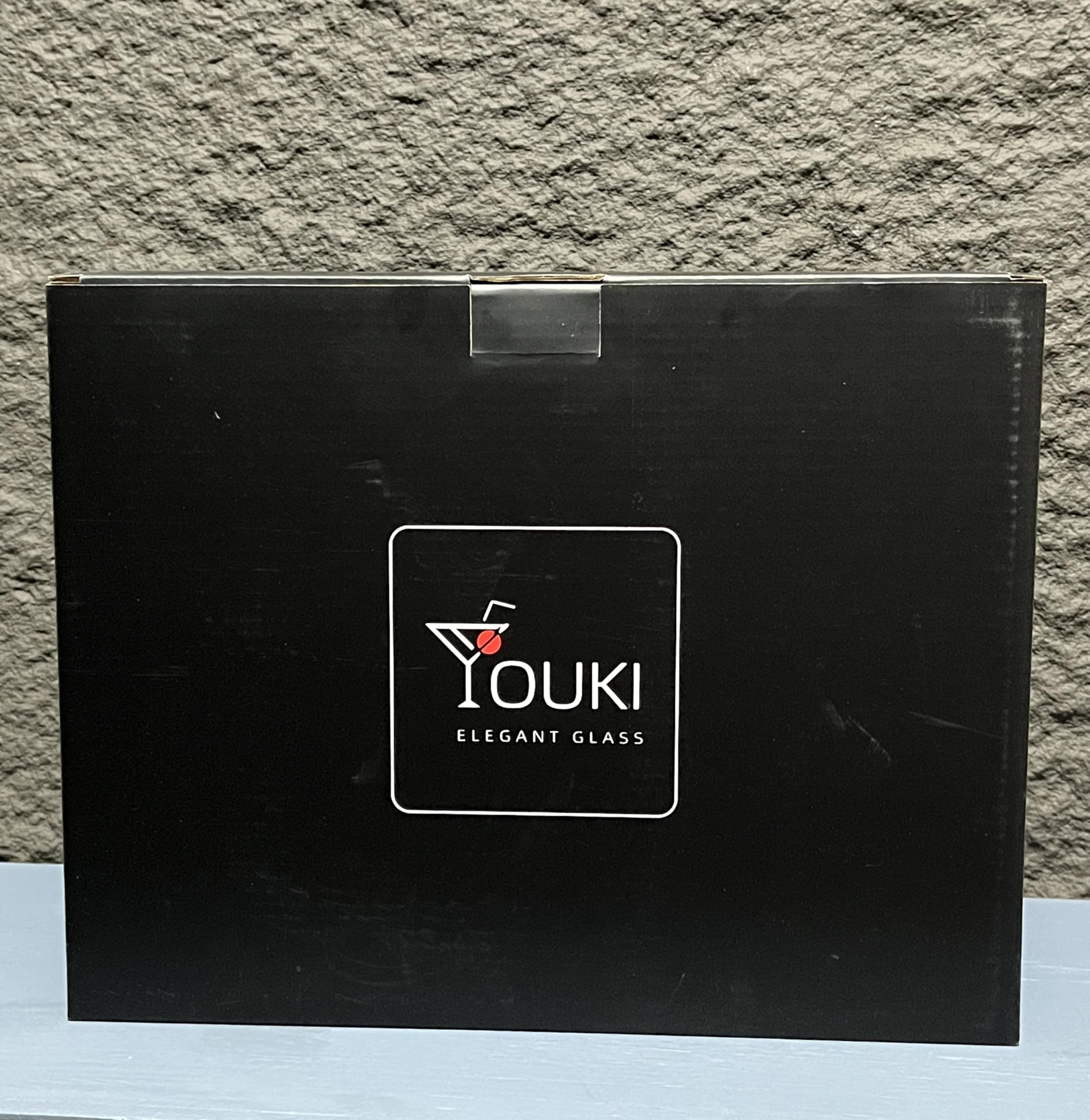 YOUKI Cocktailgläser, Vintage-Coupé-Gläser-Set, Champagner, Cocktail, Martini, Weingläser, langer Stiel, 280 ml, 4 Stück