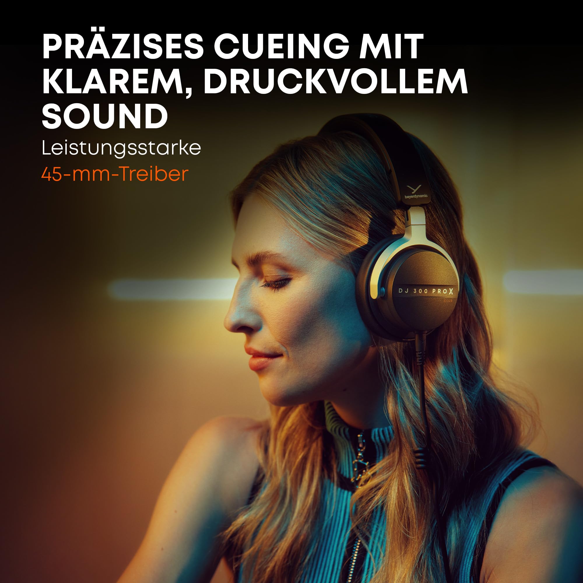 beyerdynamic DJ 300 PRO X CLUB Professioneller 2-in-1 DJ-Kopfhörer On-/Over-Ear-Wechsel als Flexibles Style- und Nutzungsfeature für Professionelle DJs