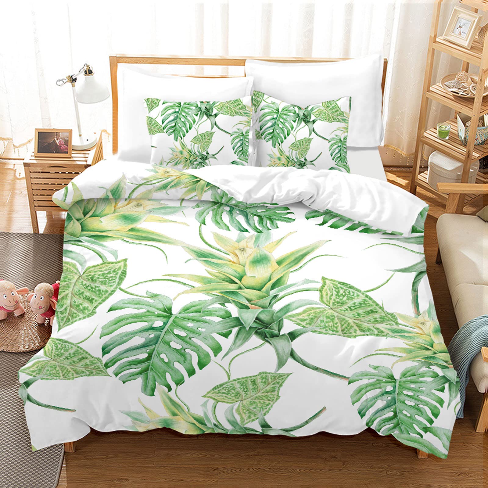 Set Copripiumino Matrimoniale 240x220 Cm + 2 Federe 50x80 Cm - Microfibra Ipoallergenica, Bianco, Morbido - Foto 5