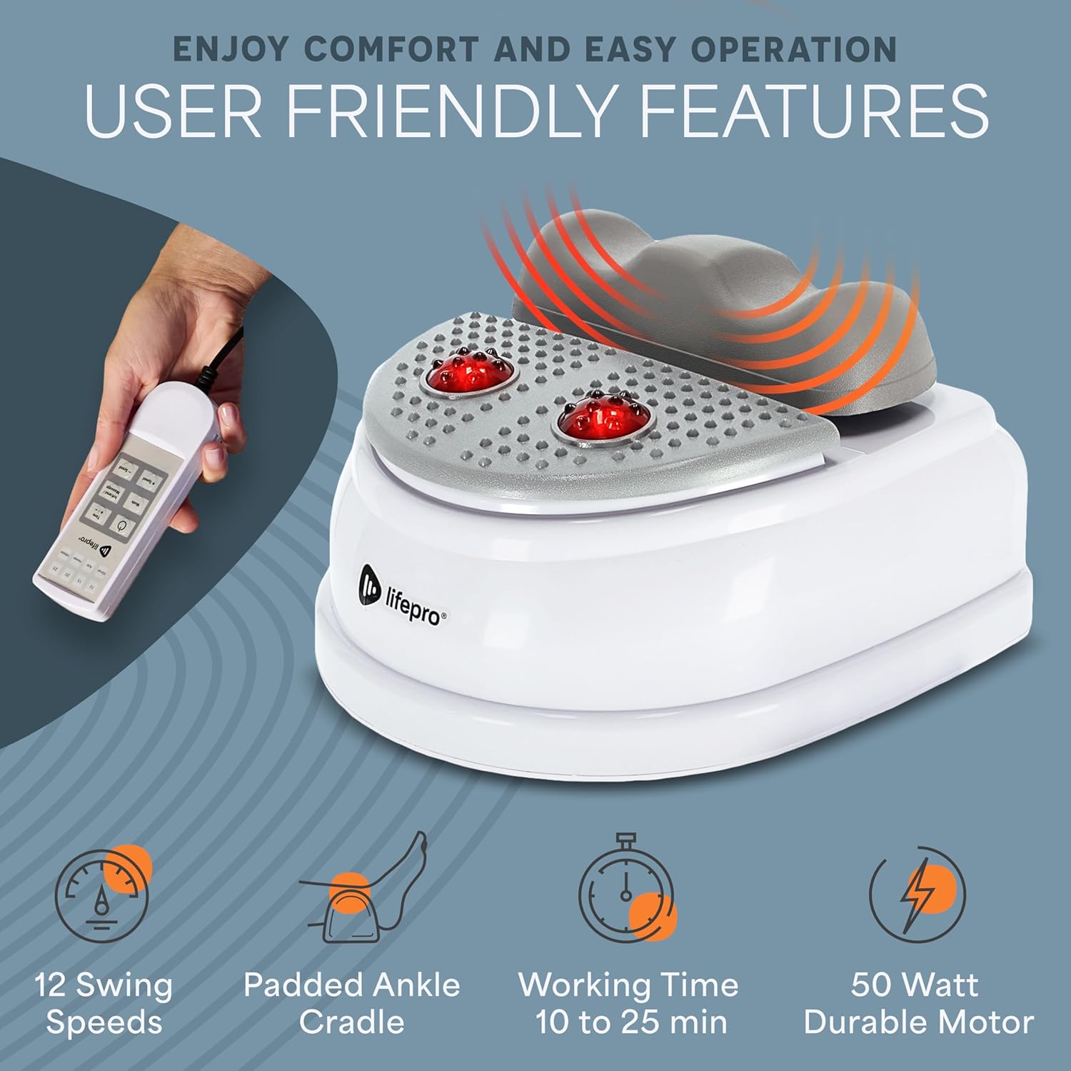 Lifepro Chi Machine - Lymphatic Massager with Red Light Therapy, 12-Speed Swing Exercise Machine for Passive Aerobic Fitness, Blood Circulation, Stress Relief Recover Lifepro Chi Machine - Lymphatic Massager with Red Light Therapy, 12-Speed Swing Exercise Machine for Passive Aerobic Fitness, Blood Circulation, Stress Relief Recover