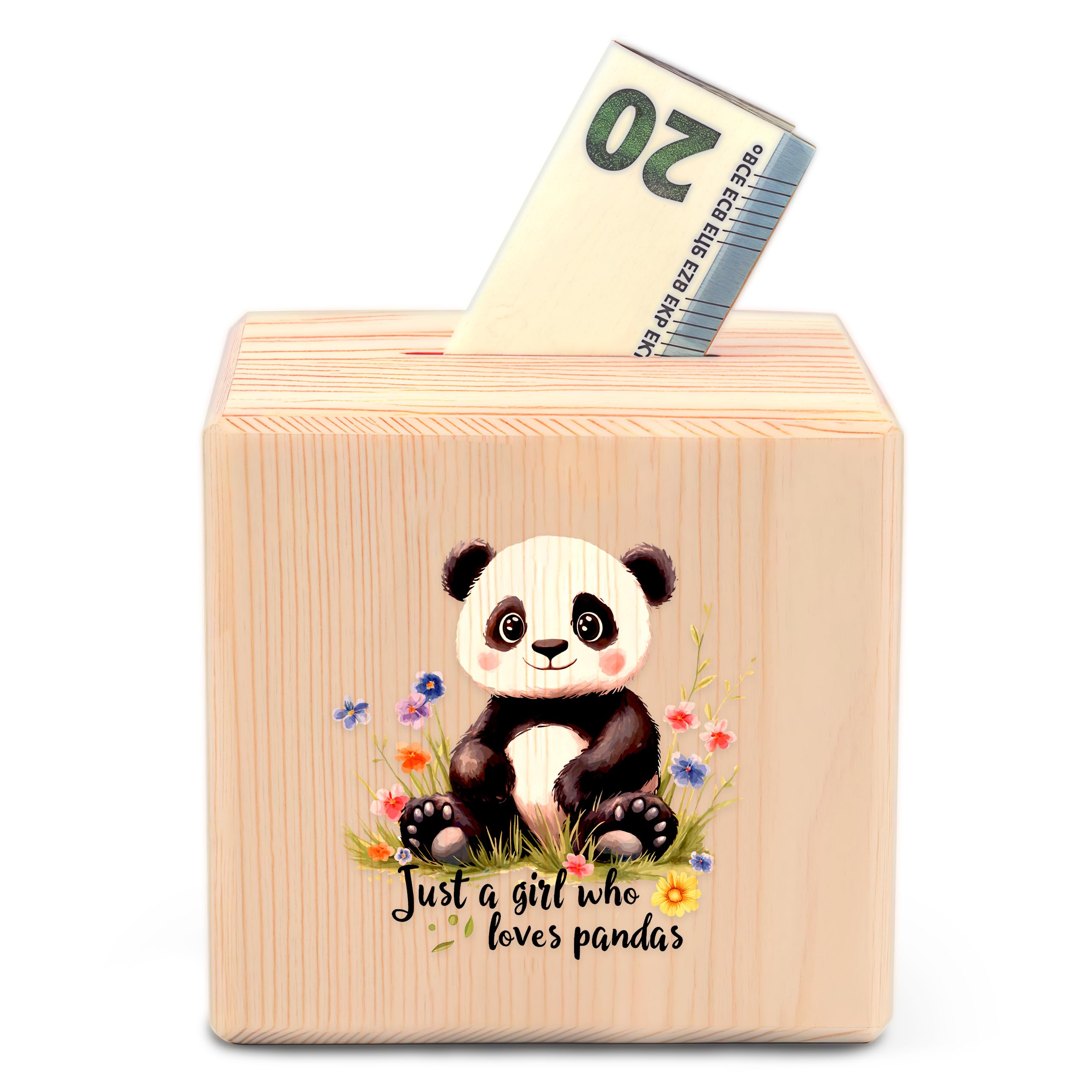BJDAMAI Panda Piggy Bank Money Bank Coin Bank, Gifts for Teens Teenage Girls Kids Age 6 7 8 9 10 11 12, Panda Lovers Themed Stuff Accessories Items