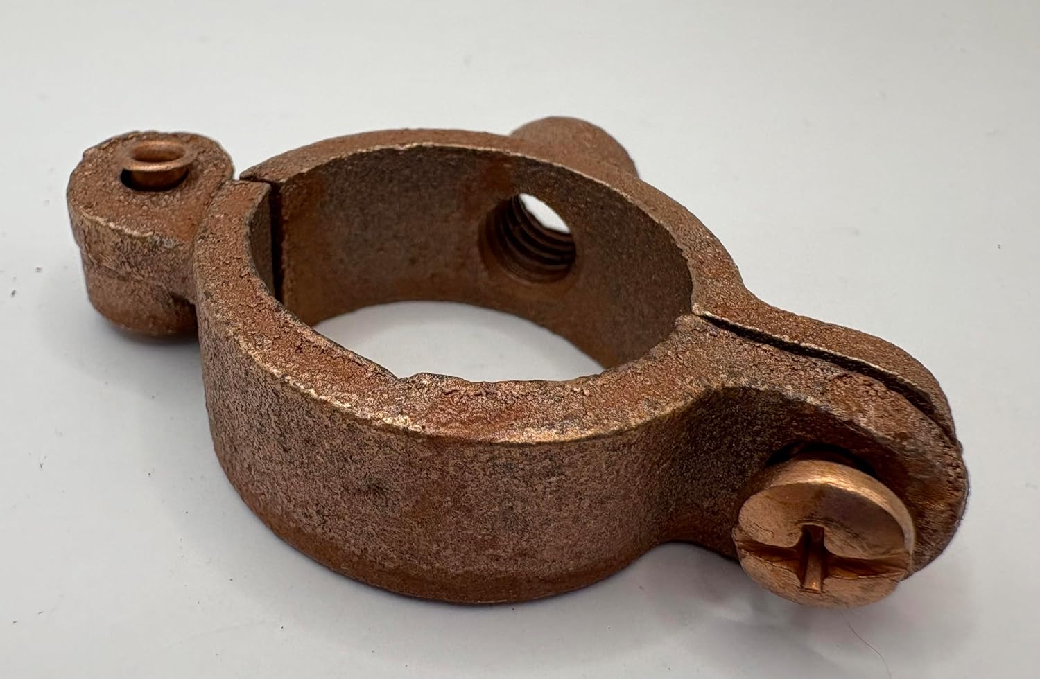 Hinged Split Ring Pipe Hanger Copper Plated (2-1/2", 5-Pack)