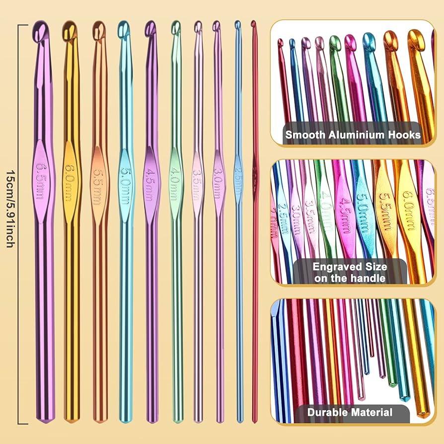 Amazon.com: Aeelike Yarn Kit, 1093 Yards Crochet Yarn for