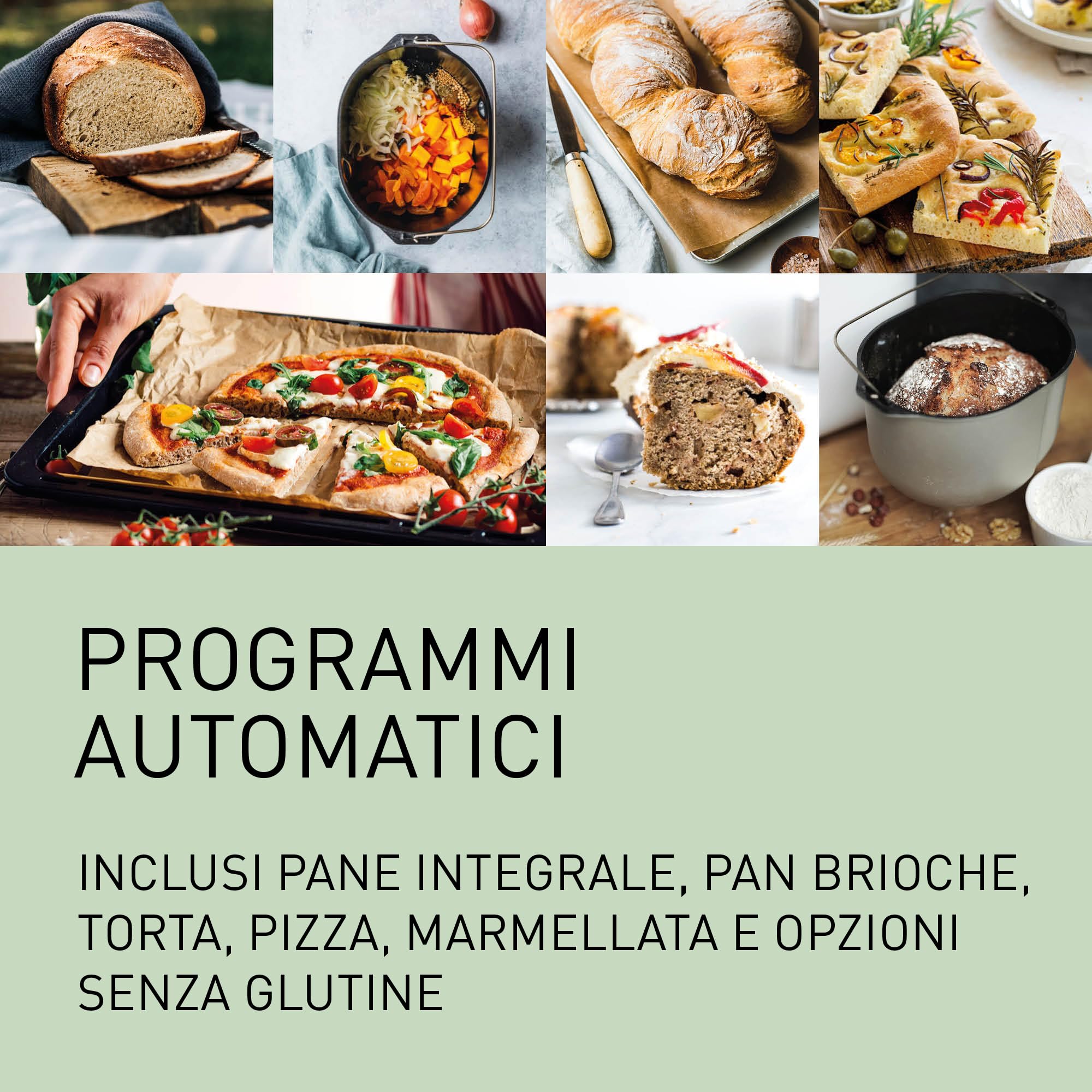 Panasonic SD-ZP2000WXE Macchina per il Pane Artigianale a Pagnotta Croccante, Cottura Senza Glutine, Doppio Sensore di Temperatura, 18 Programmi Automatici, Bianco
