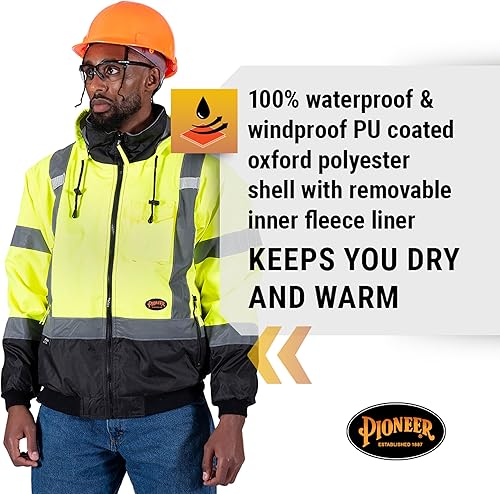 Miniatura 2 de Pioneer 5209U Hi Viz - Chamarra de seguridad con capucha desmontable