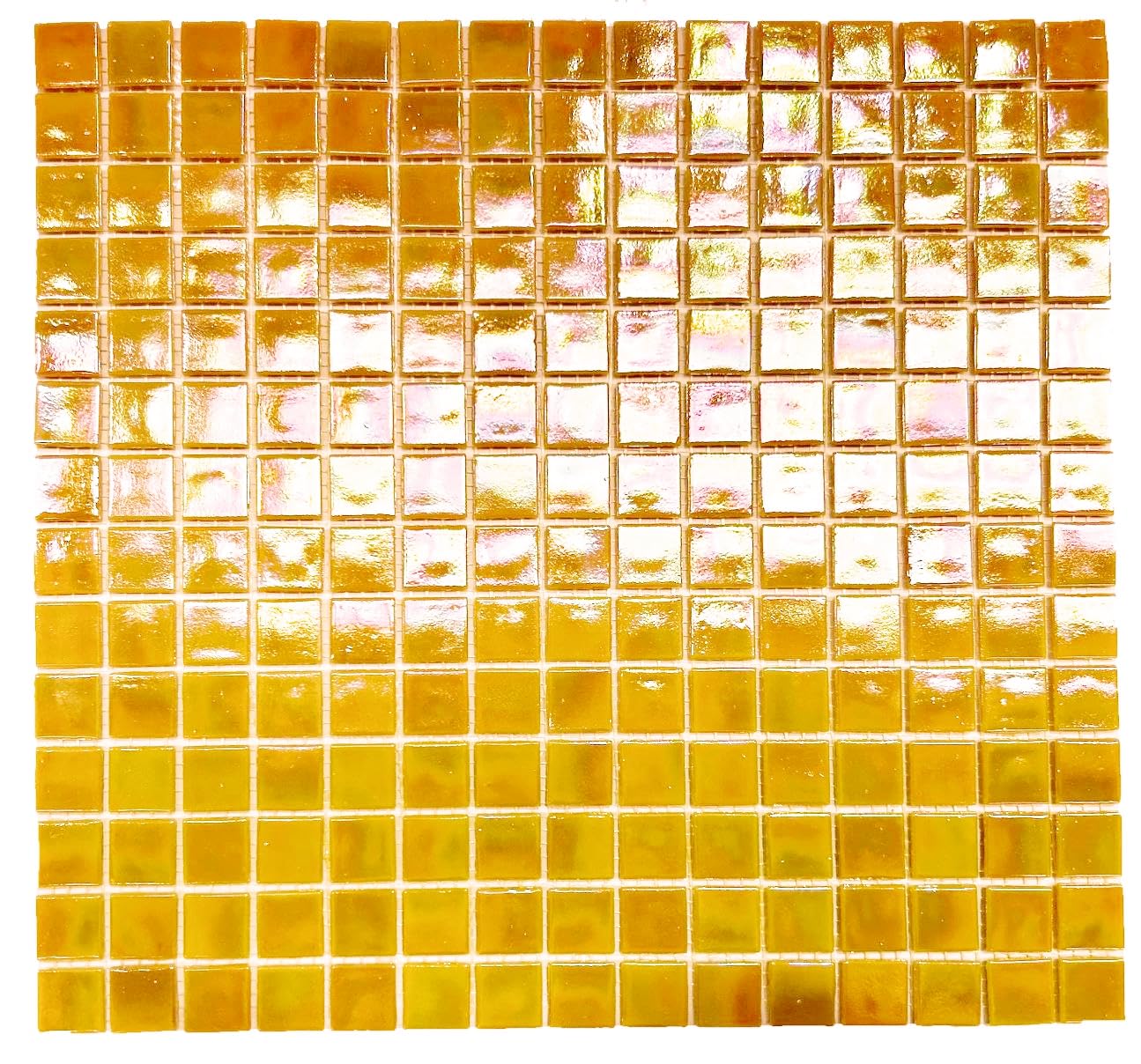 Mod. Valencia. Mosaico vítreo Iridiscente en 2x2cm. Mallas de 30,5x33cm. para Piscinas, baños o Decoraciones.