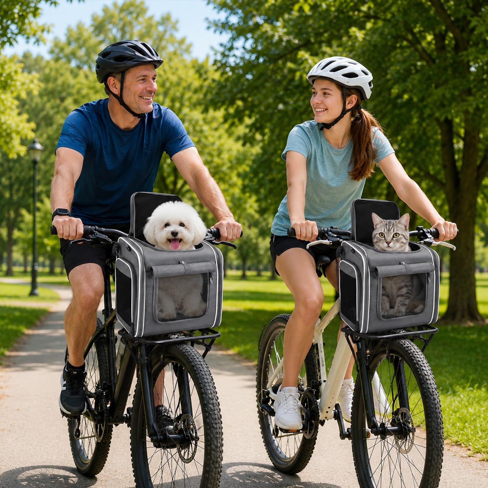 Hundekorb Fahrrad Vorne – 4-in-1 Hundefahrradkorb mit Halterung