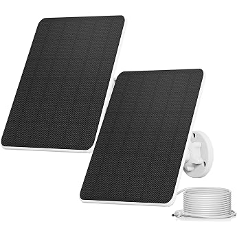 6W Solarpanel f r Ring Kameraf r Ring Solarmodulef r Ring Kamera Solarpanel Kompatibel f r Ring Spotlight Cam Akku&Stick Up Cam Akku mit Barrel Plug 3m Ladekabel IP65 5V Solar Ladeger t2 Pack