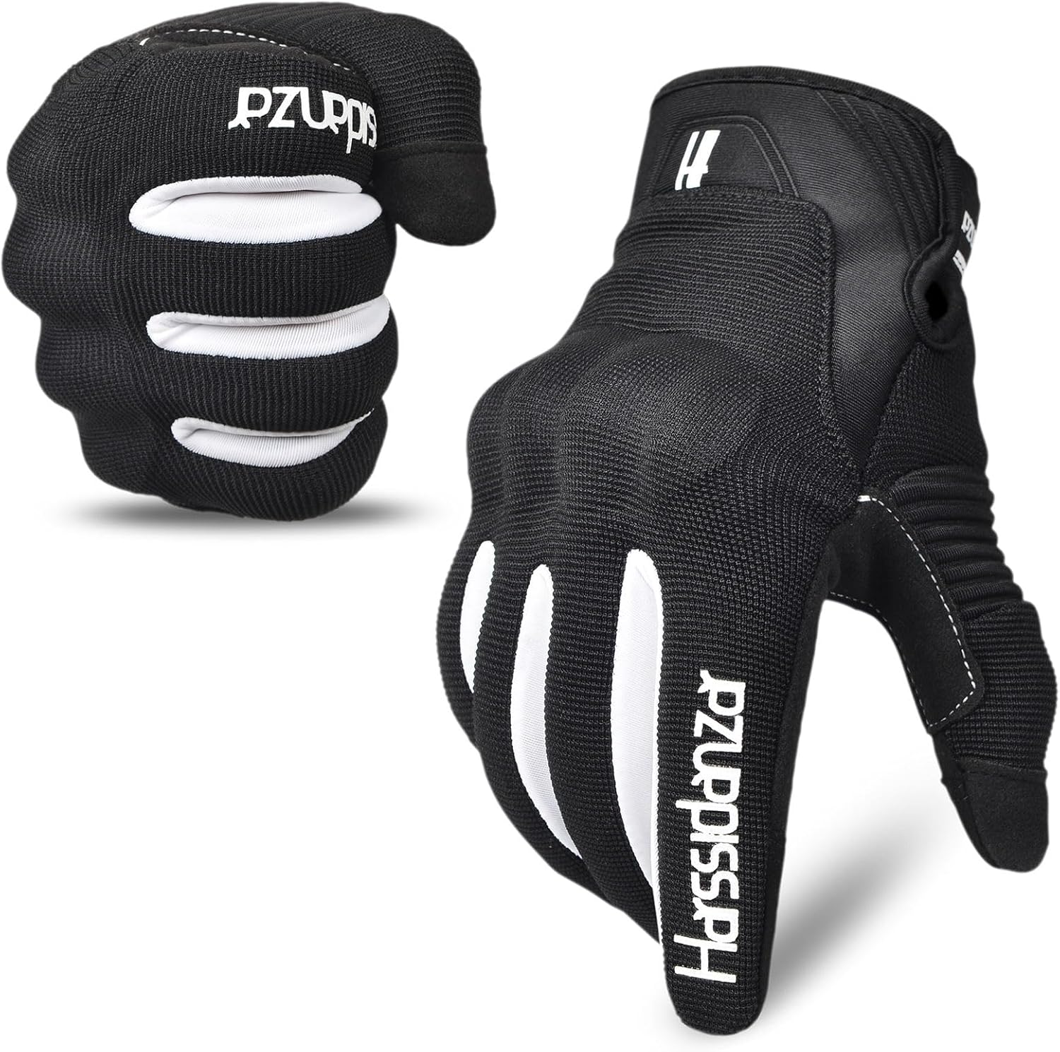 Harssidanzar Motorcycle Gloves Men Full Finger Riding Touchscreen Gloves SM061US