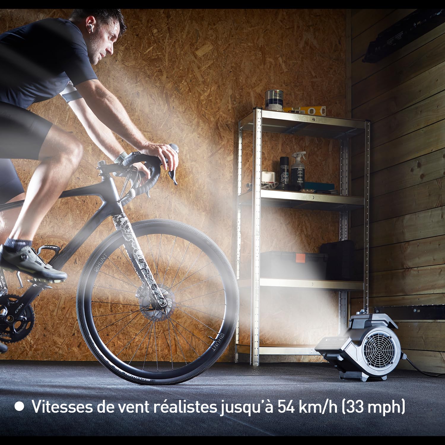 Vacmaster Air Mover 3 vitesses Télécommande Ventilateur De Gym Au Sol Ventilateur De Vélo Silencieux, Sèche Tapis, Cool, Noir