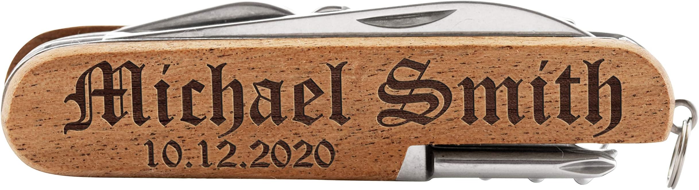 Personalized Pocket Knife, Personalized 8-Function Multi-Tool Pocket Knife, Custom Knives, Engraved Names, Groomsmen Gift, Gift for Him