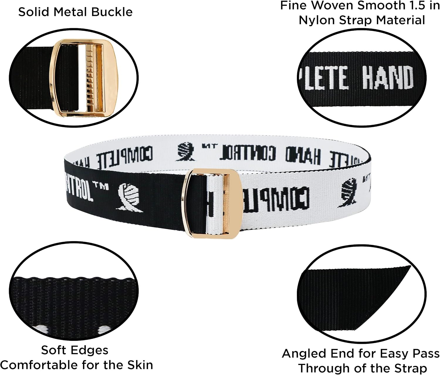 Arm Wrestling Strap Set, Metal Buckle, Multiple Sizes (1in + 1.5 in)