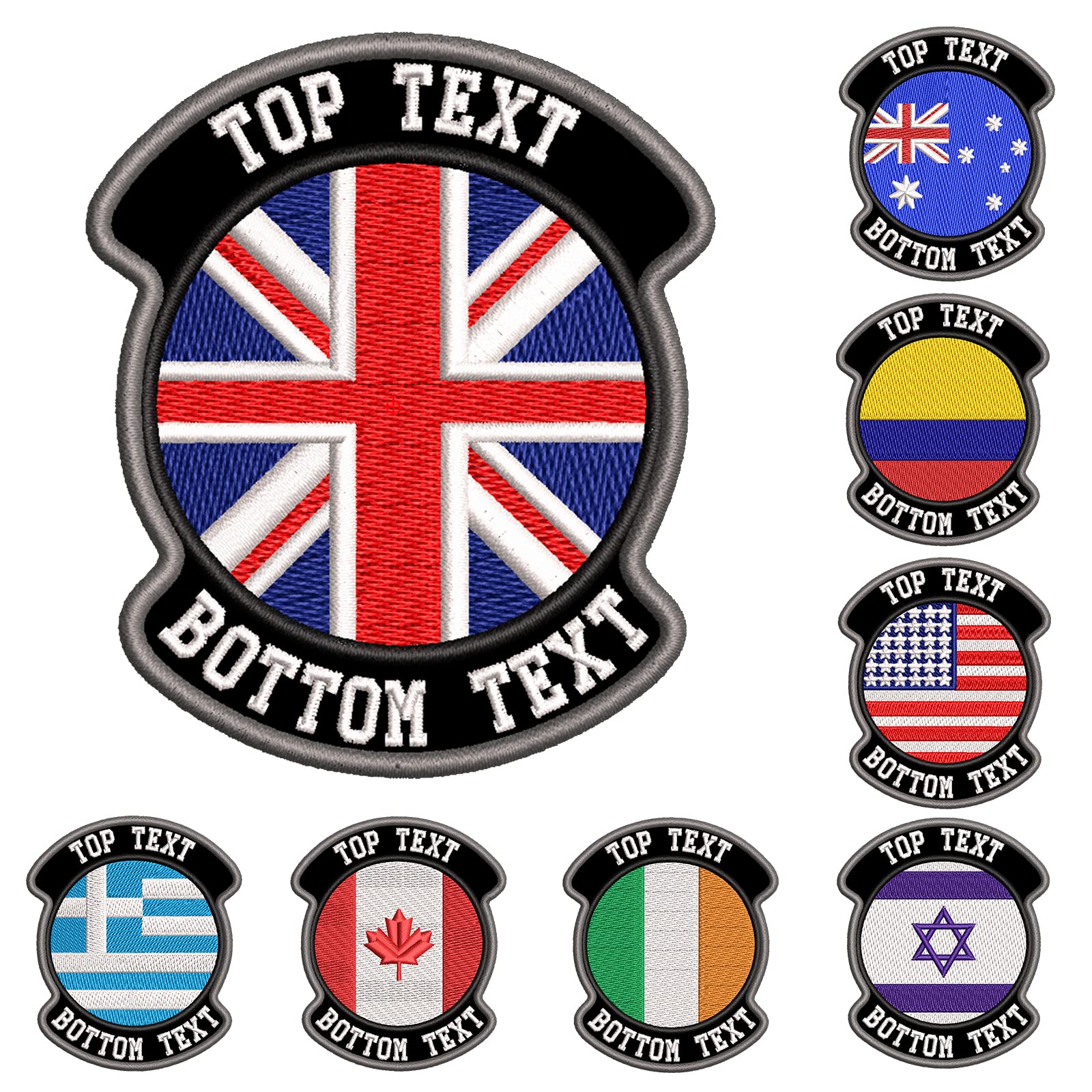 Embroidery Flag Name Patches Personalized, Custom Military Name Patches