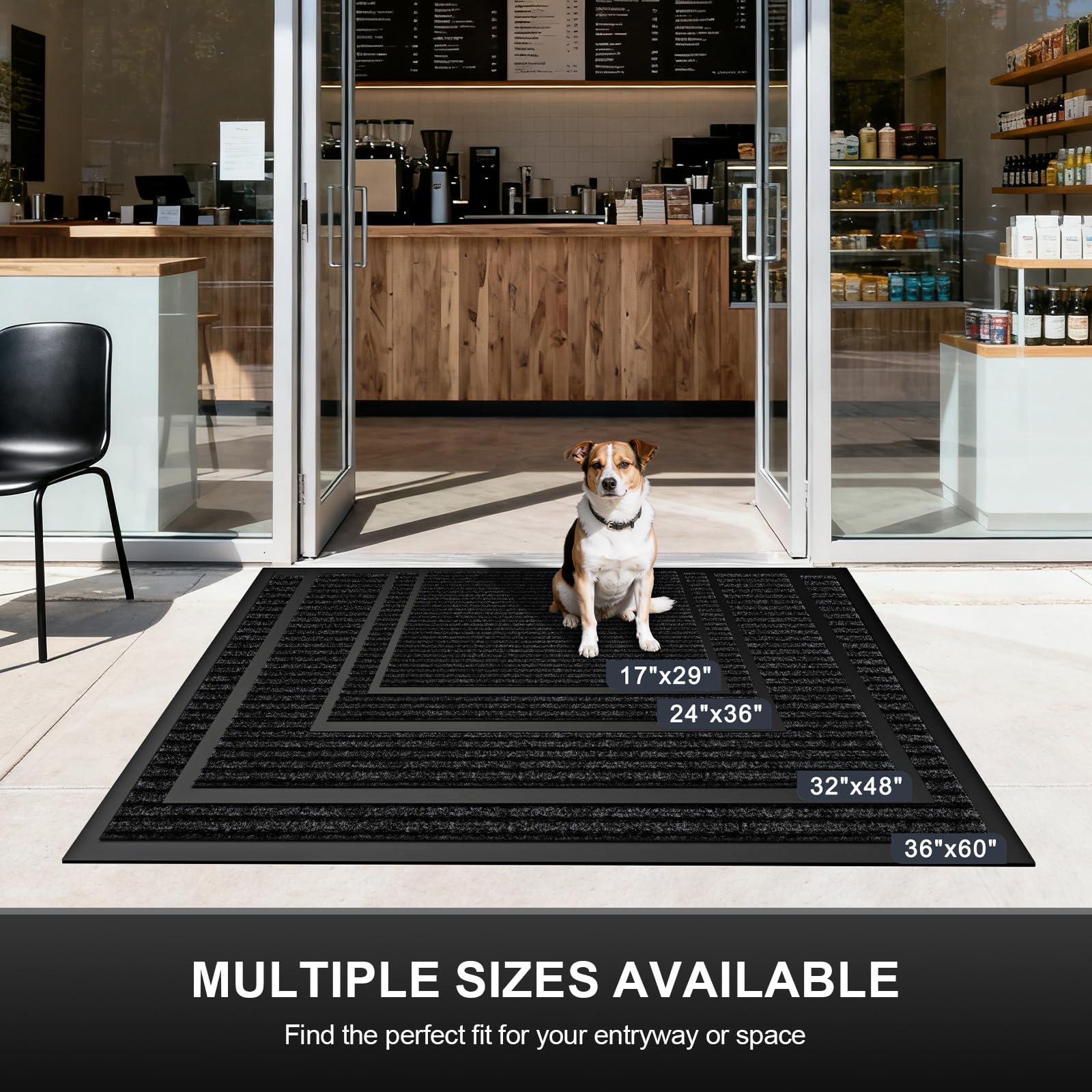 60"x36" Commercial Floor Mat, Non-Slip Waterproof Front Door Mat — Amazon image 4