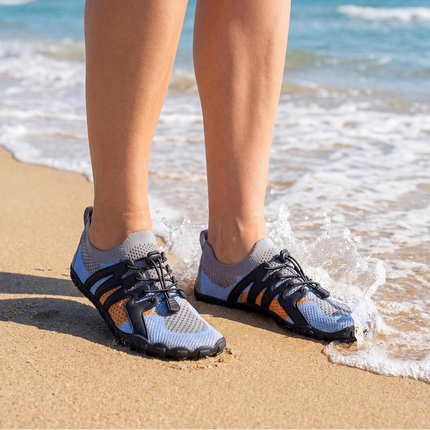 Stelle Water Shoes for Women Men, Quick-Dry Barefoot Aqua Shoes for Beach, Swim, Pool, Boating & Yoga, Lightweight Water Shoes for Adult