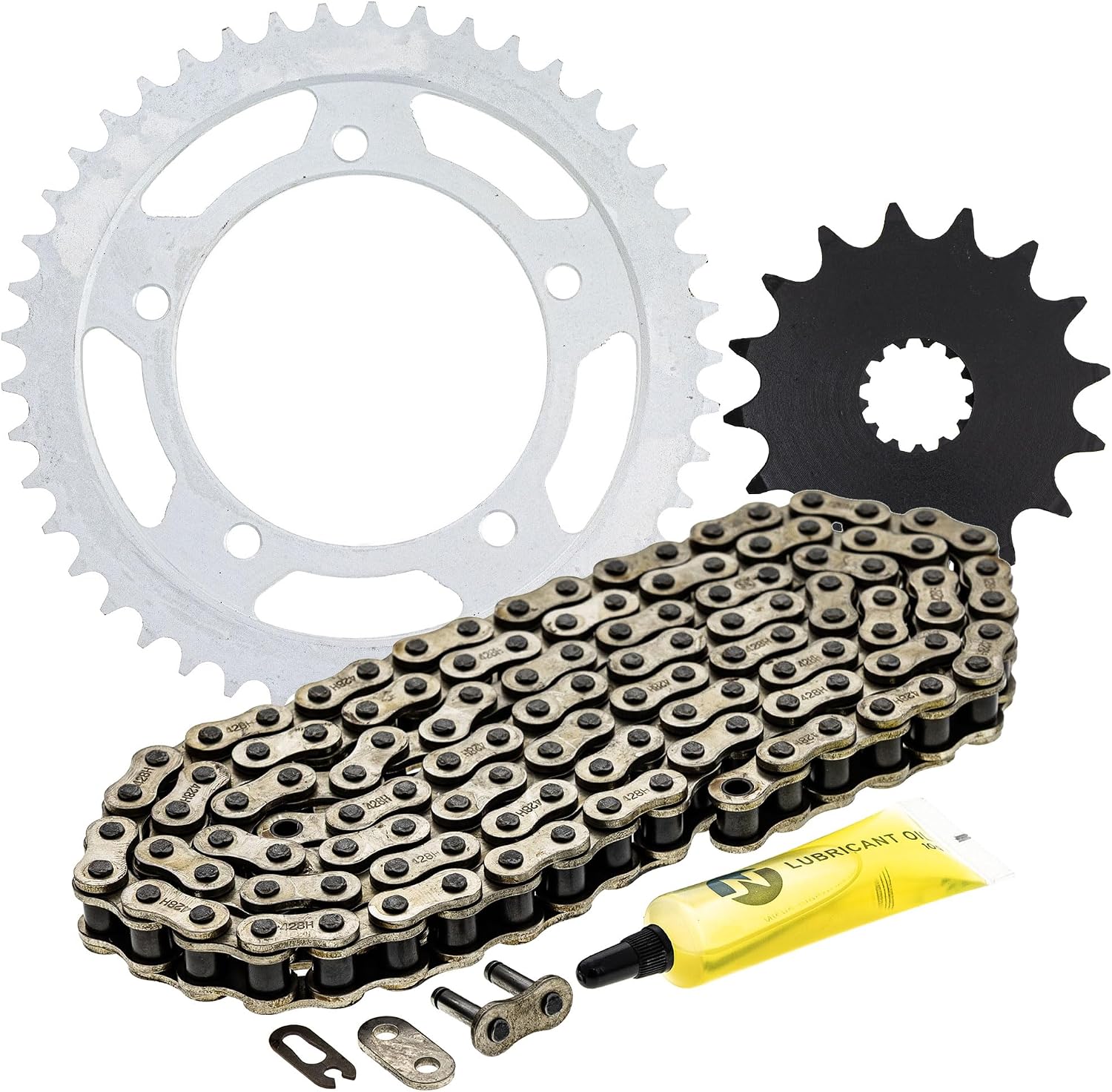 NICHE Drive Sprocket Chain Combo for Suzuki GSXR600 GSXR600Z Front 16 Rear 45 Tooth 428HZ Standard 118 Links