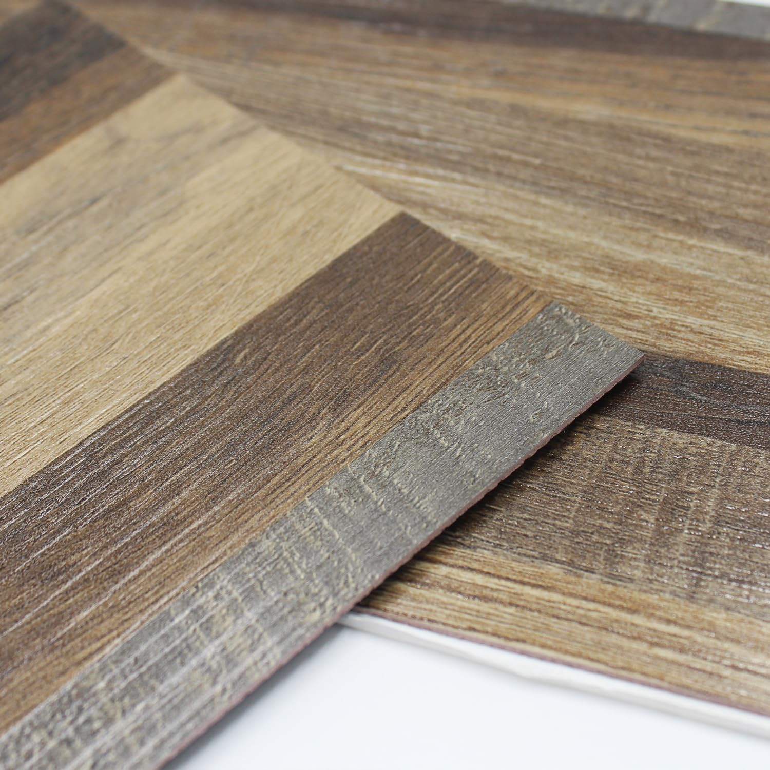 Peel and Stick Tile 36 PCS Vinyl Flooring - 36" x 6", Vintage Waterproof Wood Flooring Planks for Bathroom, Kitchen, Cover 54 Sq. Ft 36"*6" Driftwood Delight 36