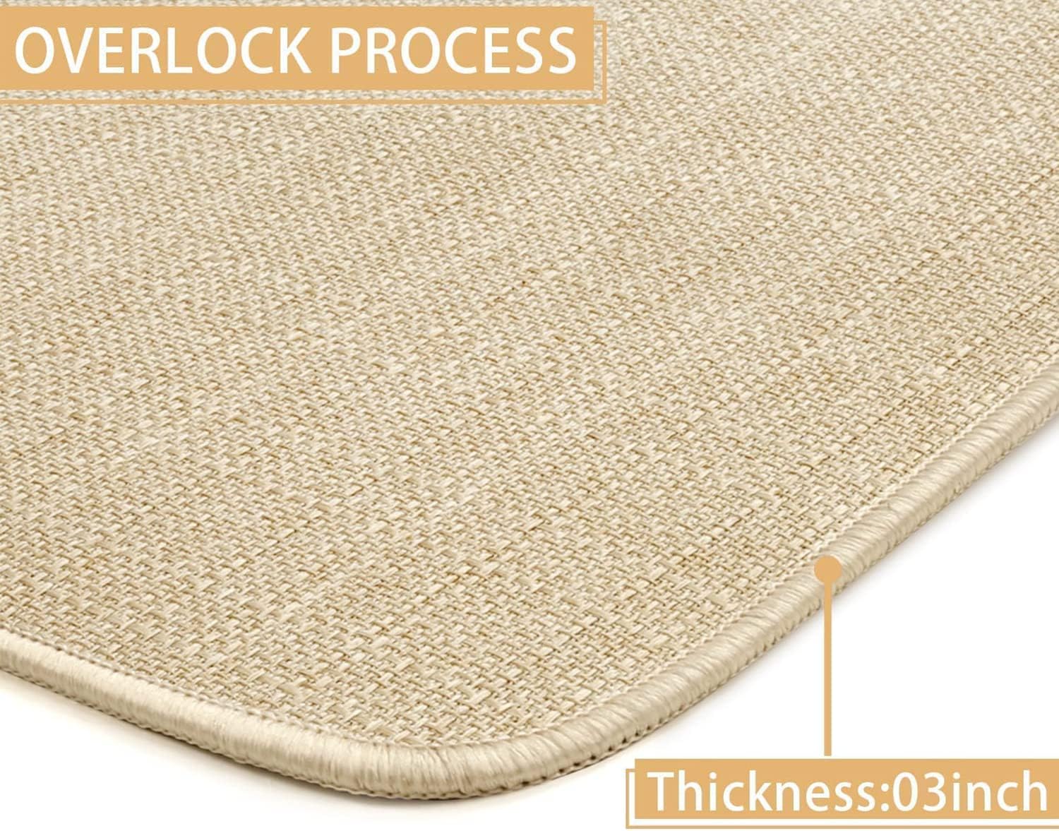 Mloabuc Hello Sunshine Door Mat Summer Funny Text Indoor mat,Holiday Creative Decorative Seasonal Burlap Spring Welcome Floor Yellow Mat Switch Mat for Outdoor 17 x 30 in