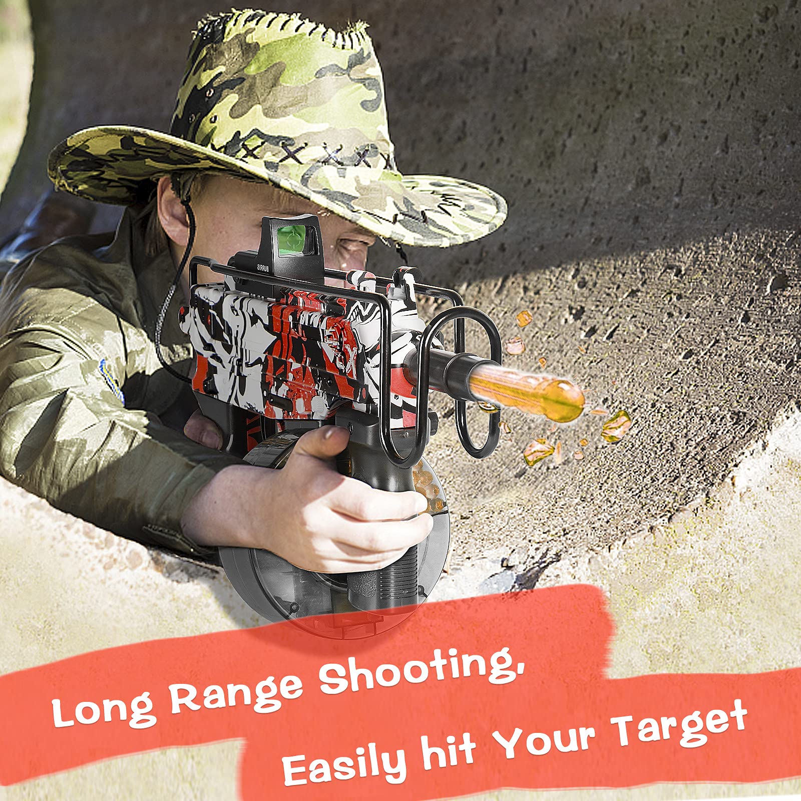 Buy iTetimi Electric Gel Ball Blaster Gel Blaster Gun with 10,000 Gel