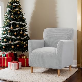 LiveGo Fundas para sillón, fundas para sillones de banquete, fundas elásticas para sillas con brazos, fundas elásticas para sala de estar, funda suave antideslizante, protector de muebles apto para