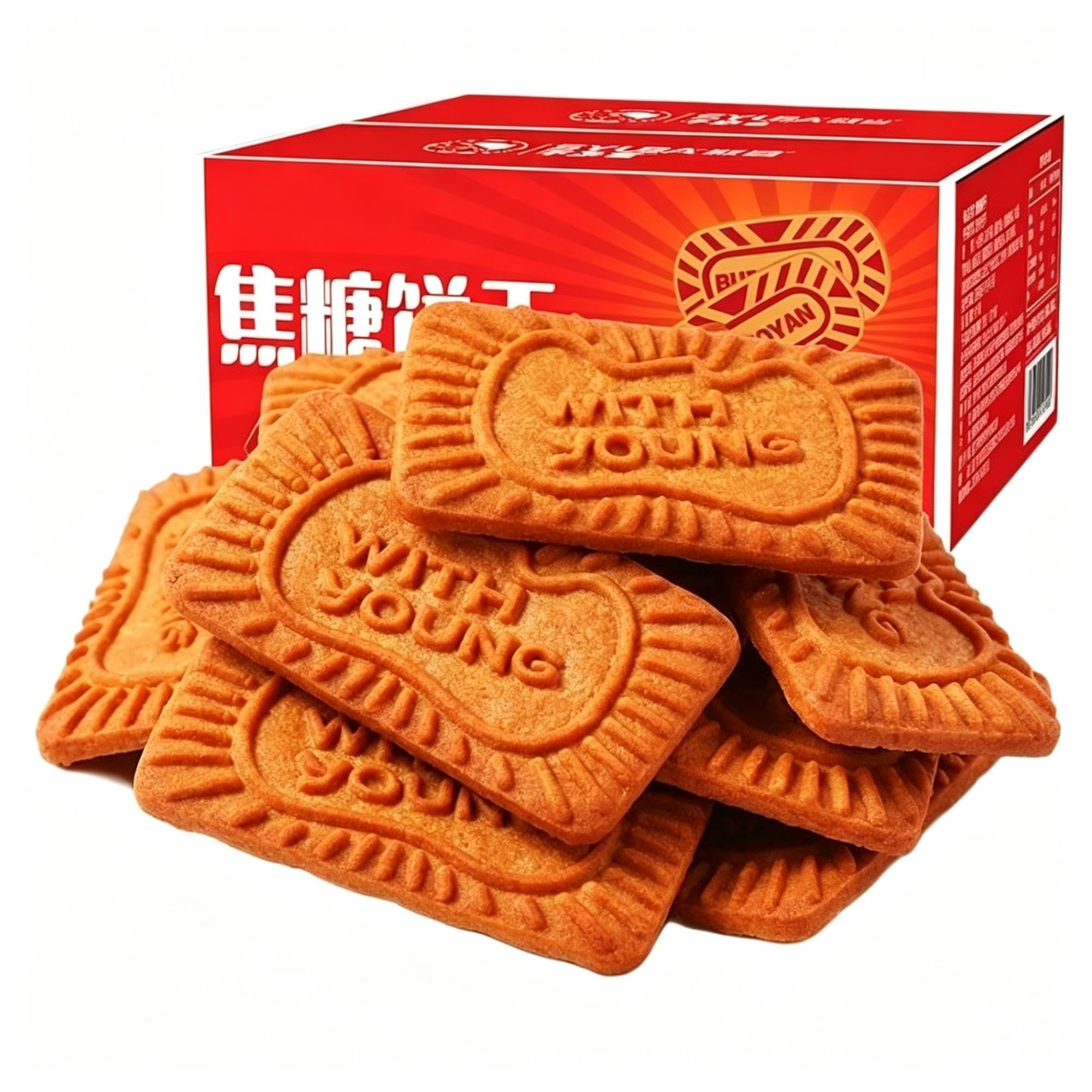 Biscotti al caramello Snack croccante da 520 g