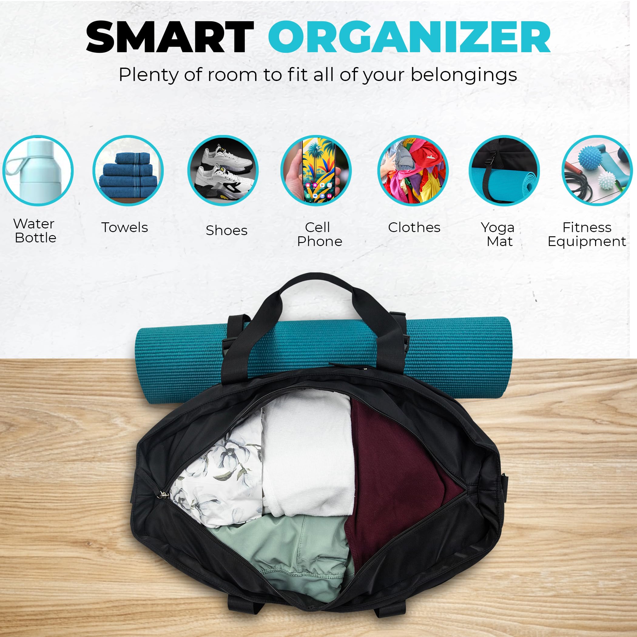 Zen Traveler, borsa per tappetino da yoga, borsa da yoga, borsa per tappetino da yoga, borsa da palestra da donna, borsa da palestra, supporto per tappetino da yoga, borsa da allenamento,