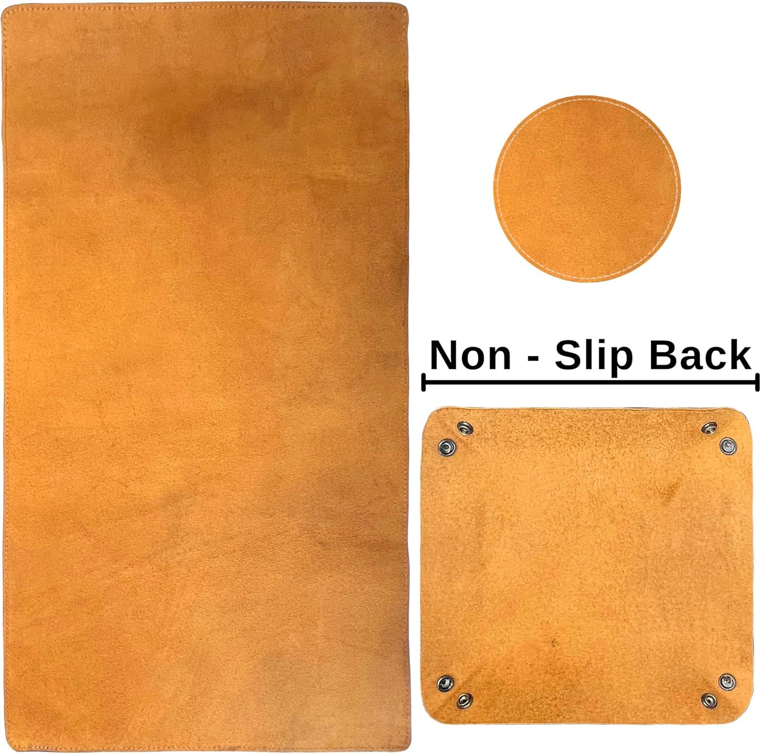 Leather Desk Mat Desk Pad - Full Grain (32x16) Leather Desk Cover Blotter & Protector - Large Computer Keyboard Gaming Table Mat - Desktop Accessories Mouse Pad for Laptop, Office & Home