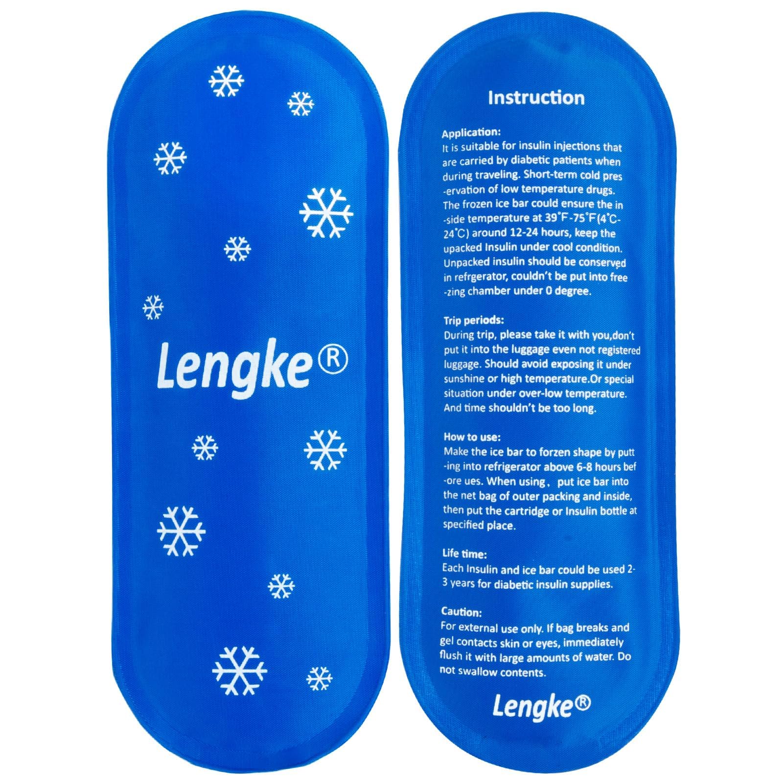 TSA Approved Ice Packs 2 pcs, Upgraded Reusable Ice Packs for Insulin Cooler Travel Case