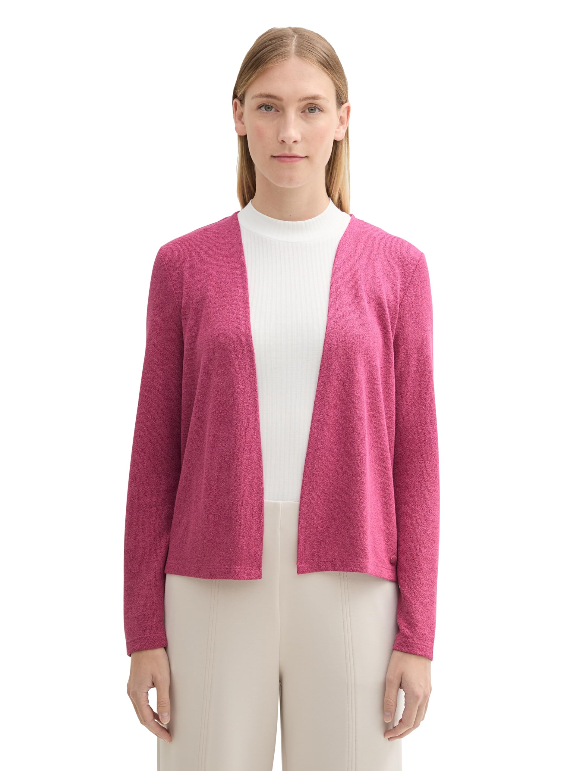 Tom Tailor Damen Basic T-Shirt Cardigan