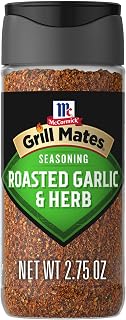McCormick Grill Mates Roasted Garlic & Herb Seasoning 2.75 oz - Bold Blend for Juicy Grilled Meats, Veggies & More