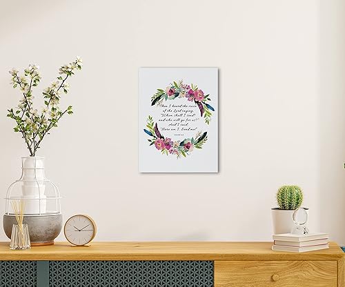 Miniatura 4 de Nogrit Isaías 68 Arte de pared cristiano, versículo de la Biblia, decoración de pared cristiana, decoración de pared cristiana, decoración de pared