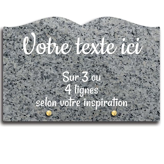 Foto 2 de 8 de Placa funeraria libro personalizable en plexi, diseño de granito 2, diferentes tamaños, grosor 6 mm