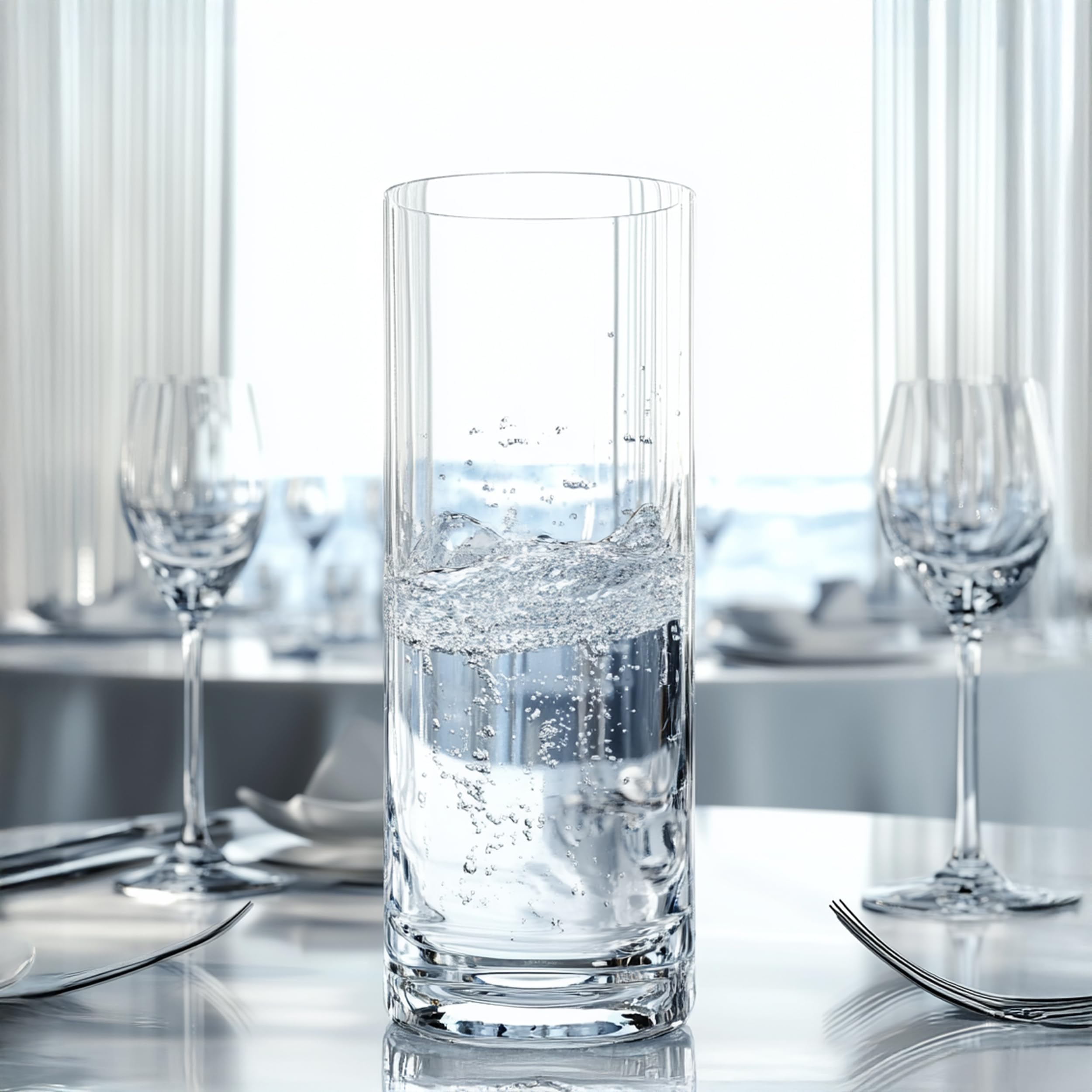 Stölzle Lausitz Vasos Highball New York Bar 6 Piezas 450 ml – Elegantes vasos de cristal para cócteles, agua y zumo – Cristalería de alta calidad – Apto para lavavajillas y resistente a golpes