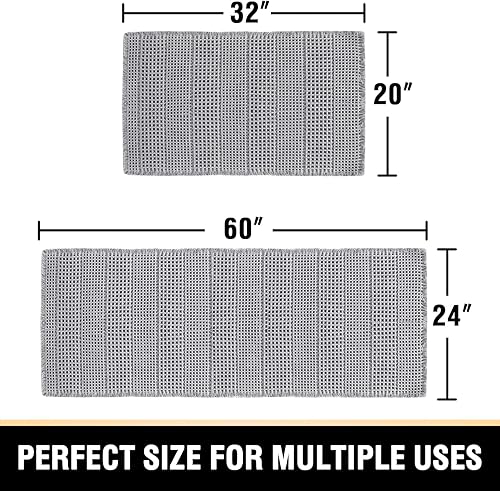 Miniatura 2 de H.VERSAILTEX Waffle Bath Mat Super Absorbent Bathroom Mats Non Slip Bath Rugs for Bathroom Floor Machine Washable Ultra Soft Bathroom Rugs for