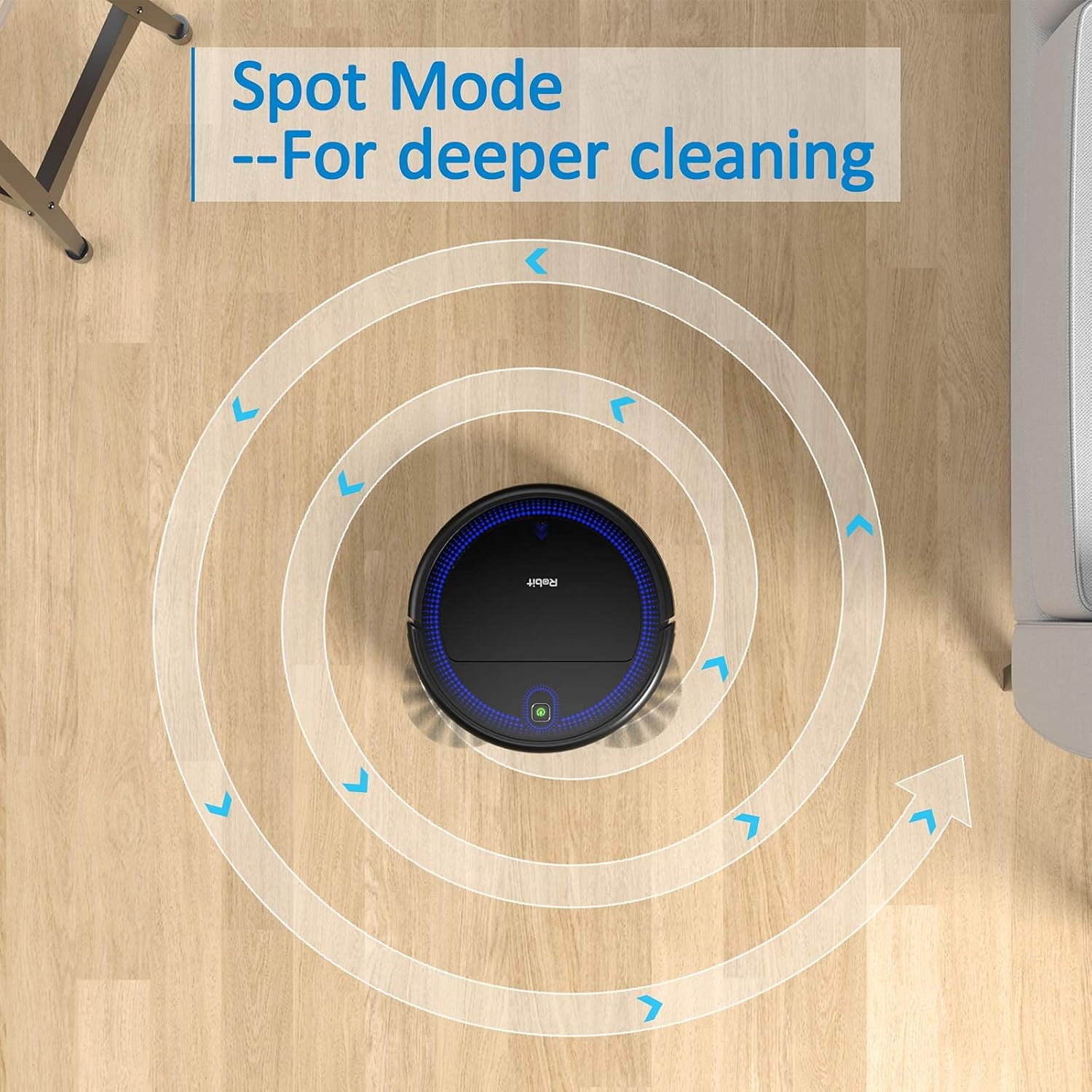 Robit V7S PRO Spot Mode for deeper cleaning