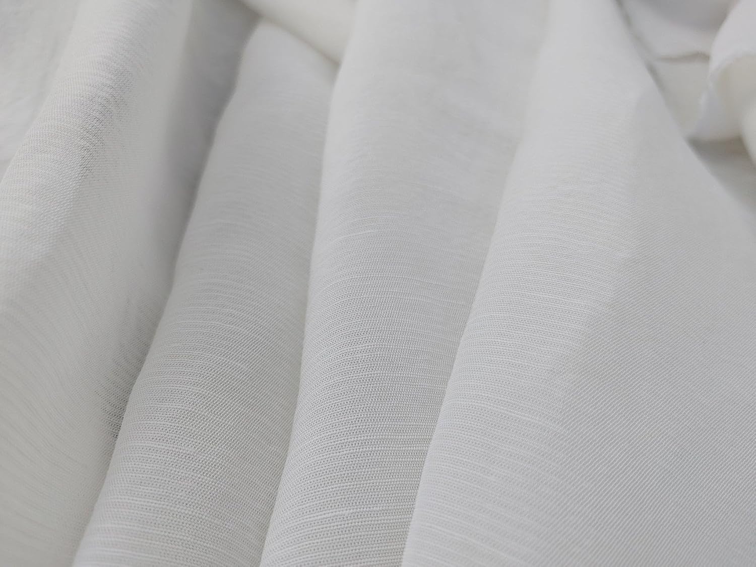 Linen Rayon Solid Fabric with Subtle Wrinkle Effect 7382 7434 Orange