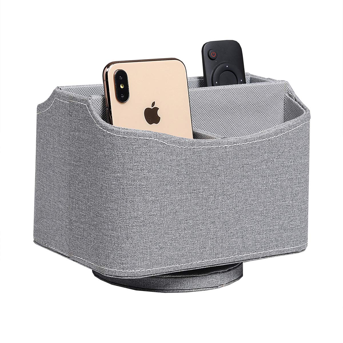 Buy UnionBasic PU Leather 360 Degrees Rotatable Remote Control/Controller Organizer, Spinning TV