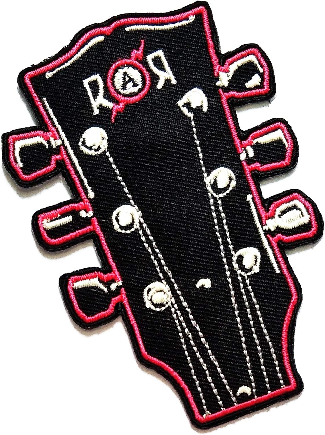 Nipitshop Patches Fashion Head Guitar Key Area Musical Instruments Cartoon Kids Patch Embroidered Iron On Patch for Clothes Backpacks T-Shirt Jeans Skirt Vests Scarf Hat Bag