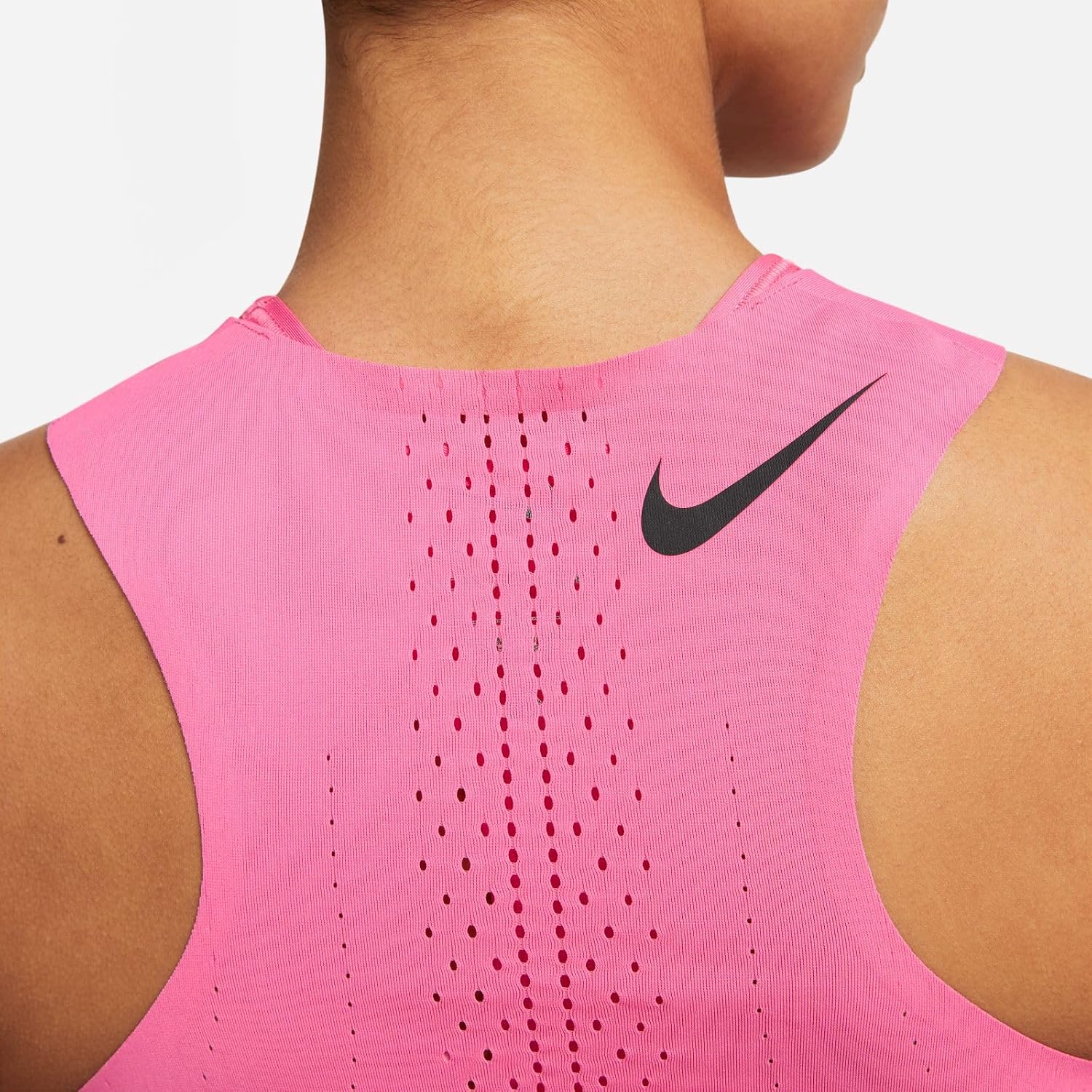 Nike Women's DRI-FIT ADV AEROSWIFT Cropped TOP, Pink, Small