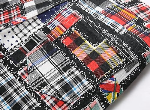 Miniatura 8 de Baylvn - Pantalones de mezclilla entallados y estampados para hombre con corte recto