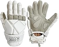 RIK Sports Pro-Men Lacrosse Gloves: High-Density Padding, Enhanced Grip, Quick-Drying, Extended Cuff, Flexible Lightweight Design