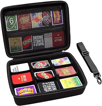 XANAD Card Game Case Fits 3000+ Cards, Fits for Baseball Sports playing card/UNO/playing card Against Humanity Card Game and All Other Card Games Expansions Black