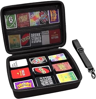 XANAD Card Game Case Fits 3000+ Cards, Fits for Baseball Sports playing card/UNO/playing card Against Humanity Card Game and All Other Card Games Expansions (Black)