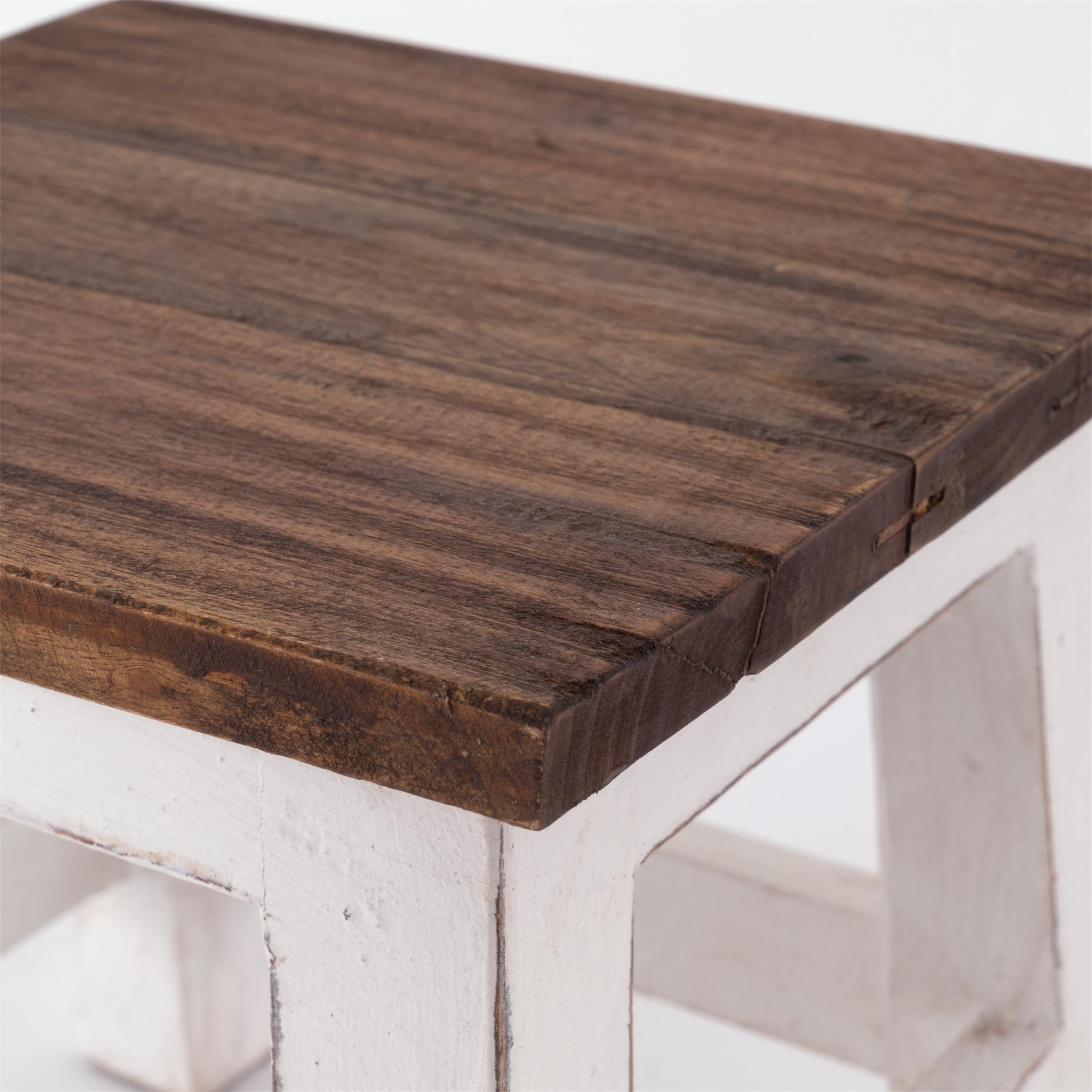 Vintage voetenbank/ poef/ hocker
