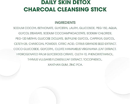 Simple Daily Detox 3 Step Regime For Oily Skin: Charcoal Cleansing Stick, Clear Pore Scrub and Sos Booster GEL1 Units-