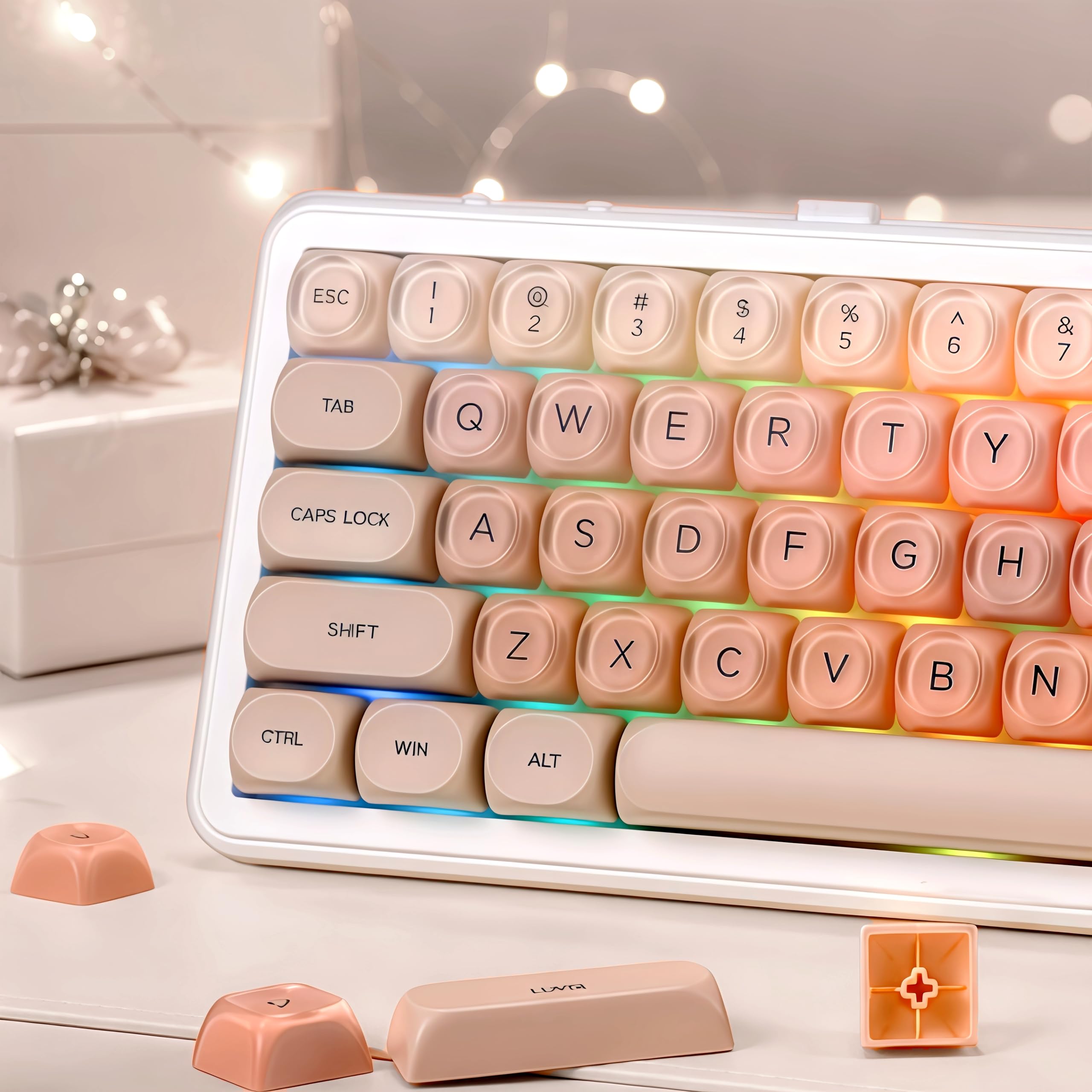 dagaladoo PBT Keyboard keycaps,Foundation moa keycaps Jelly