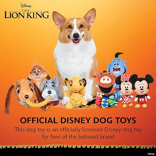 Miniatura 6 de Disney Pumbaa - Juguete para perros con mini peluches extraíbles de 9 pulgadas, juguete de peluche para perros inspirado en Pumbaa del Rey León con