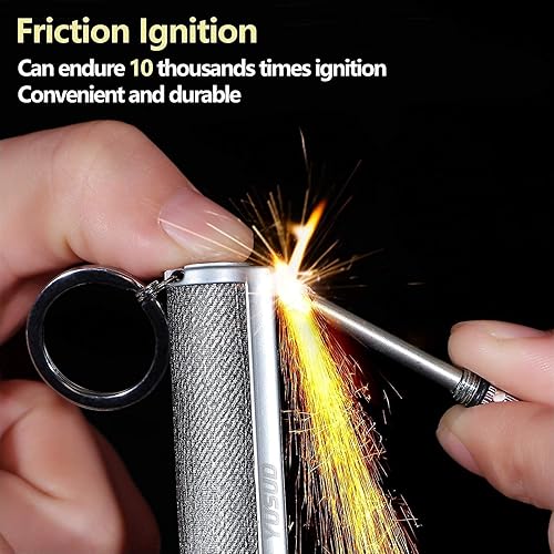 Miniatura 3 de YUSUD - Juego de 2 unidades de juego permanente con accesorios reemplazables, nunca terminan las piezas de cerilla para siempre, juego de raspadores