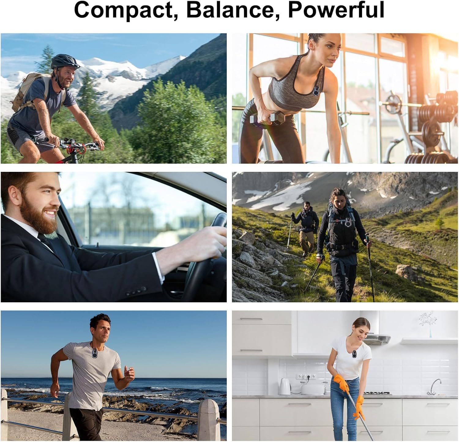 Wodgreat Portable Bluetooth Speaker, Wireless Mini Speaker Support Hands-Free Call&Robust Music, IPX7 Waterproof, Clip-On Speaker for Outdoor, Hiking, Beach, Running & Travel