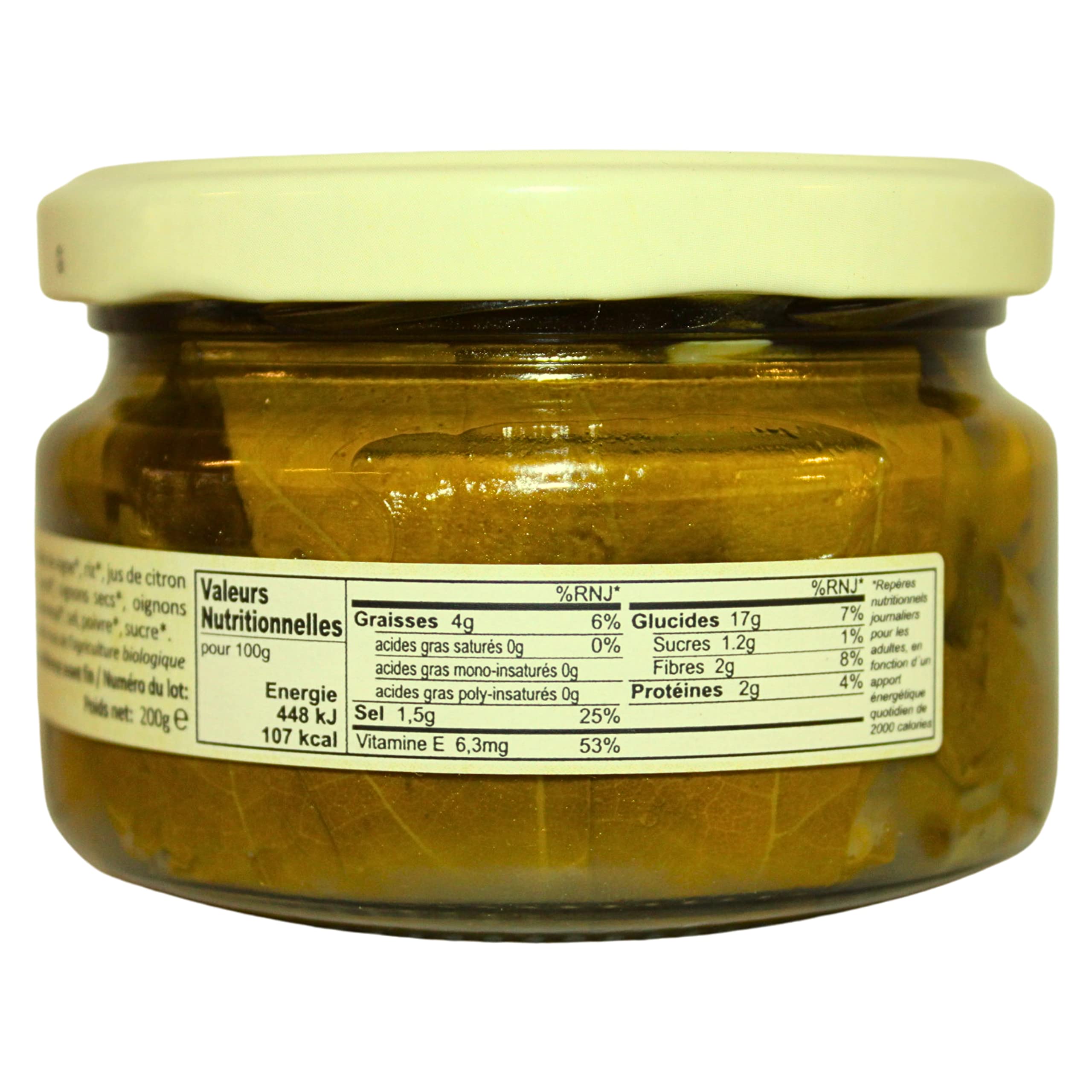 Marianna's Bio Griechische Gefüllte Weinblätter mit Reis – Dolmadakia – 3er Pack x 200g (Gesamt: 600g) – Servierfertig